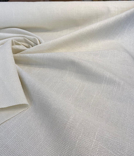 Mixology Chenille Fabric - Cream Upholstery, 56" Width (1 Yard)
