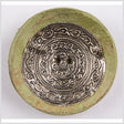 Light Green and Silver Coconut Button - 94L/60mm