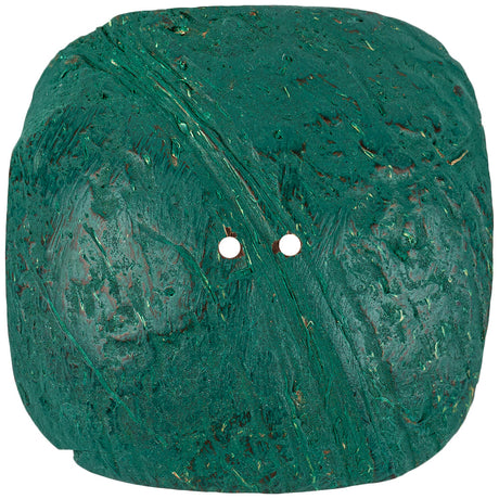 Hunter Green and Silver Foiled 2-Hole Coconut Button - 110L/70mm