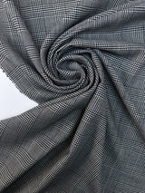 Wool Houndstooth Checked Fabric