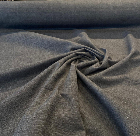 Penelope Chenille Fabric - Charcoal Gray, 55" Width, Railroaded (1 Yard)