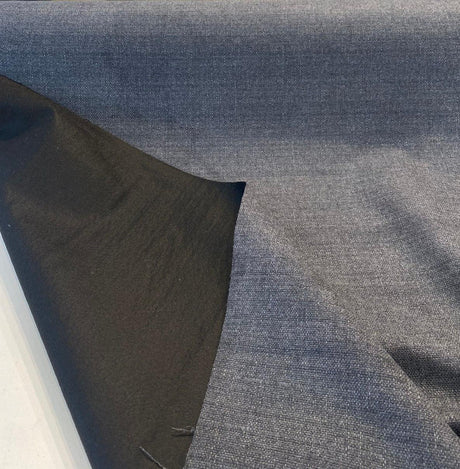 Penelope Chenille Fabric - Charcoal Gray, 55" Width, Railroaded (1 Yard)