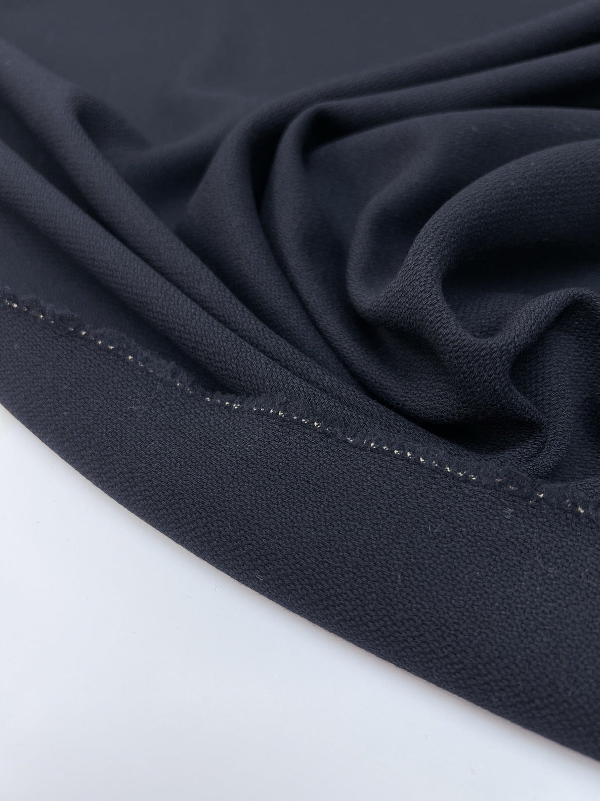 Wool Basket Weave Fabric Blue Shade