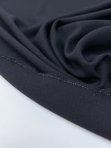 Wool Basket Weave Fabric Blue Shade