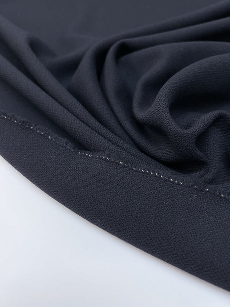 Wool Basket Weave Fabric Blue Shade