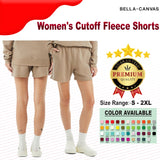 BELLA + CANVAS® Women's Cutoff Fleece Shorts