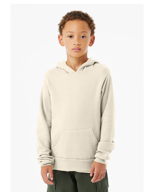 BELLA + CANVAS® Youth Sponge Fleece Turtle Neck Long Sleeve Hoodie - 3719Y