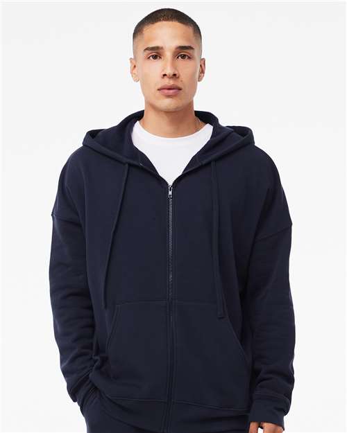 BELLA + CANVAS® Sponge Fleece DTM Full Zip Hoodie