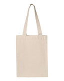 Q-Tees 12L Gusseted Heavy Cotton Canvas Shopping Bag