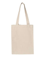Q-Tees 12L Gusseted Heavy Cotton Canvas Shopping Bag