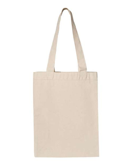 Q-Tees 12L Gusseted Heavy Cotton Canvas Shopping Bag
