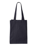 Q-Tees 12L Gusseted Heavy Cotton Canvas Shopping Bag
