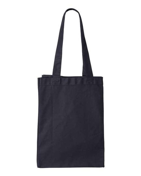 Q-Tees 12L Gusseted Heavy Cotton Canvas Shopping Bag