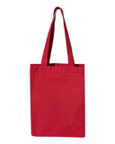Q-Tees 12L Gusseted Heavy Cotton Canvas Shopping Bag