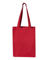 Q-Tees 12L Gusseted Heavy Cotton Canvas Shopping Bag