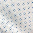 White Blue Polka Dot Rayon Fabric - White/Blue Polka Dot, 58/60" Width (1 Yard)