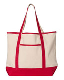 Q-Tees 34.6L Large Canvas Deluxe Tote