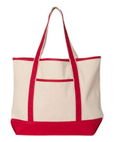 Q-Tees 34.6L Large Canvas Deluxe Tote