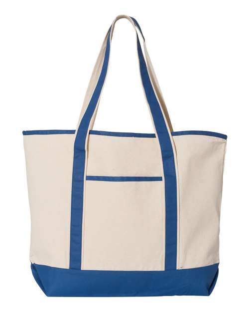 Q-Tees 34.6L Large Canvas Deluxe Tote