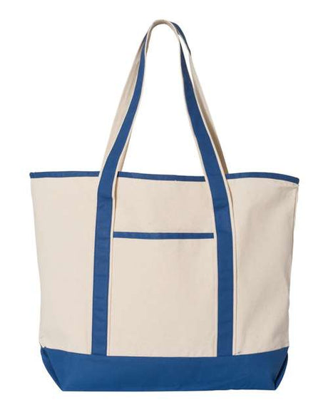 Q-Tees 34.6L Large Canvas Deluxe Tote