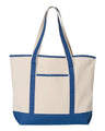 Q-Tees 34.6L Large Canvas Deluxe Tote
