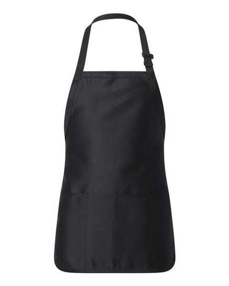 Q-Tees Full-Length Apron with Pouch Pocket