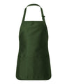 Q-Tees Full-Length Apron with Pouch Pocket