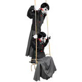 Haunted Living 6-Foot Swinging Ghoulish Twins Animatronic Halloween Decoration