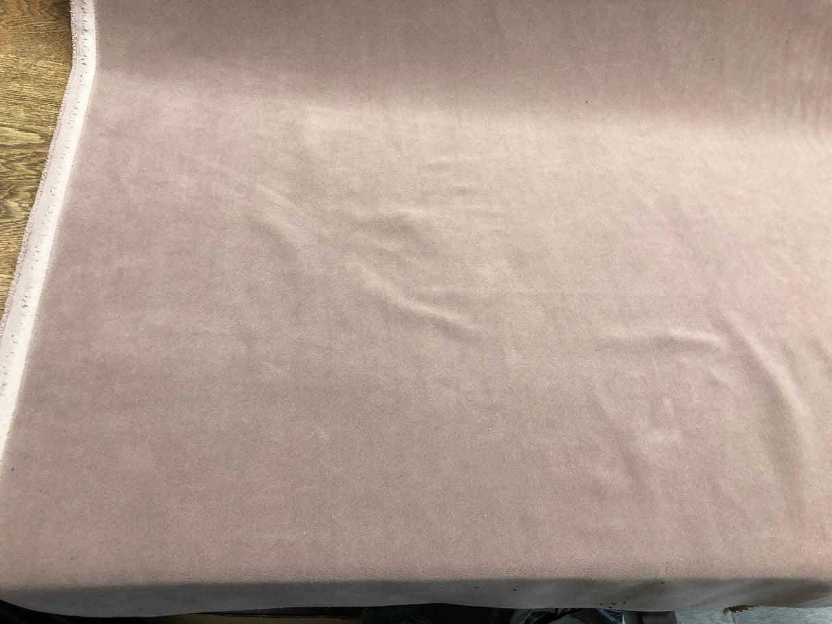 Crescent Polyester Velvet Fabric - Taupe, Woven And Dyed, 54" Width, 20 Oz Per Linear Yard (1 Yard)