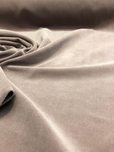 Crescent Polyester Velvet Fabric - Taupe, Woven And Dyed, 54" Width, 20 Oz Per Linear Yard (1 Yard)