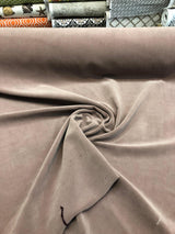 Crescent Polyester Velvet Fabric - Taupe, Woven And Dyed, 54" Width, 20 Oz Per Linear Yard (1 Yard)