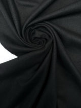 Black Wool Acrylic Tweed