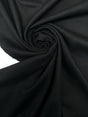 Black Wool Acrylic Tweed