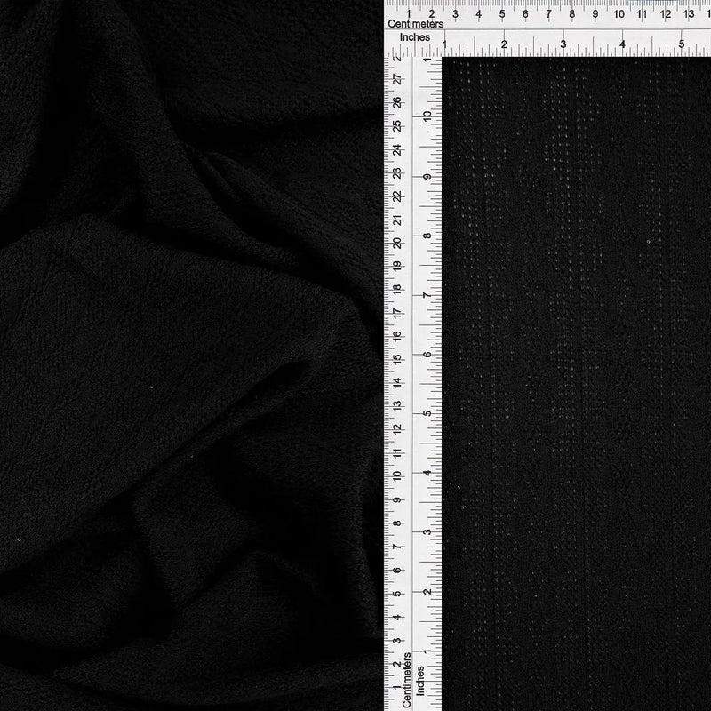 Knit Jacquard Cable Knit Sweater Fabric Stretch Polyester Spandex 58/60 Inches Wide
