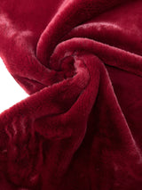Red Faux Fur Pile Fabric