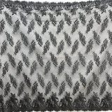 3 Yards Chantilly Embroidered Lace Fabric with Eyelash Scallop