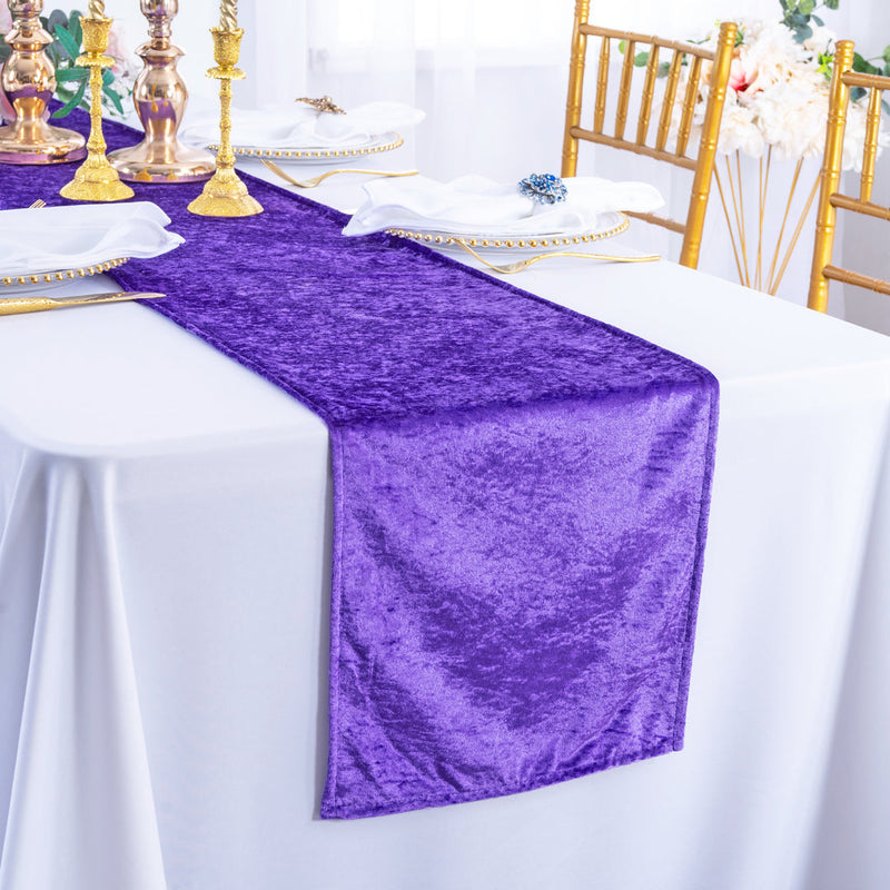 Ice Crushed Velvet Table Runner