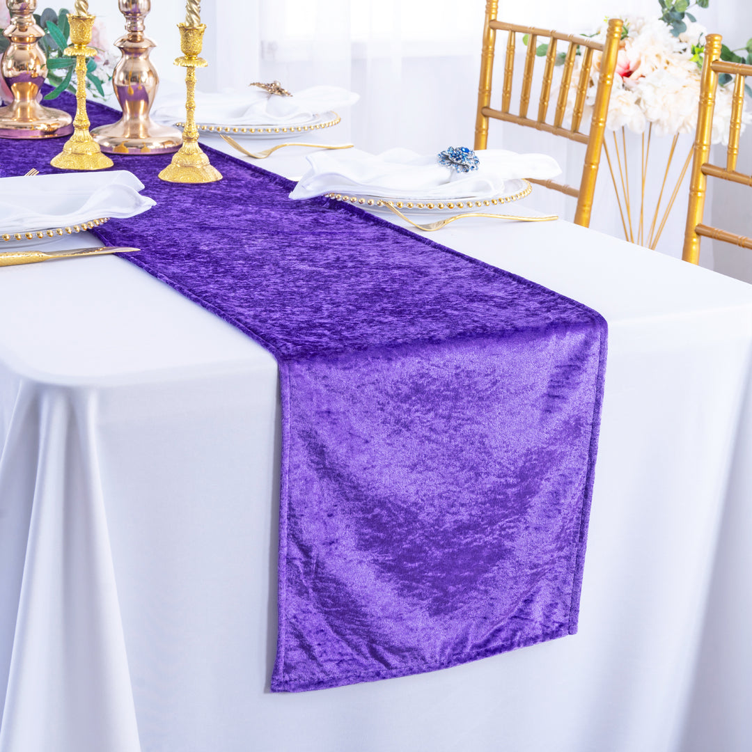 Ice Crushed Velvet Table Runner
