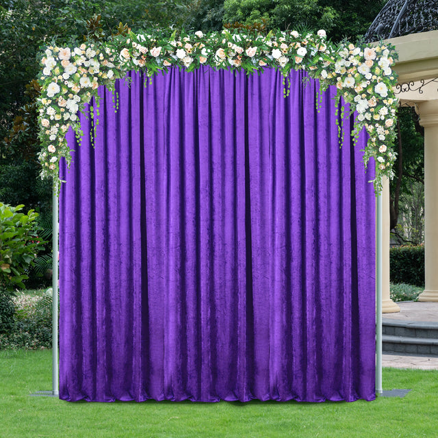 Velvet Backdrop Drape Panel 14 ft x 57 in Victoria Lilac