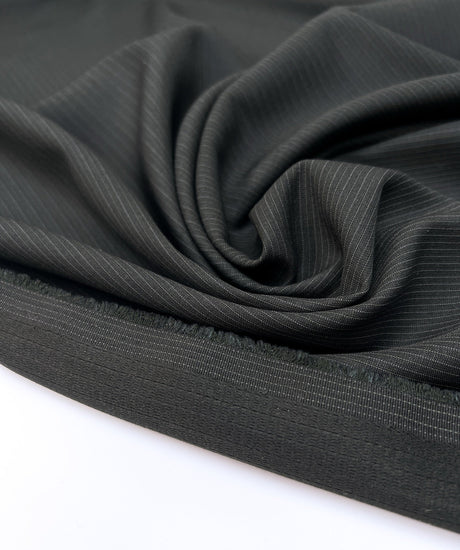 Black Polyester Suit Fabric