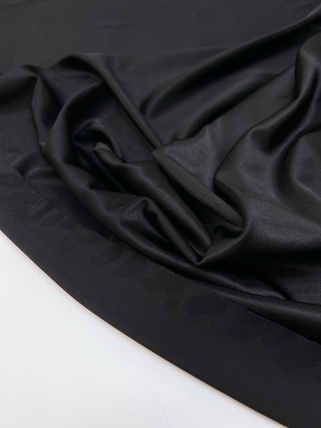 Black Viscose Knitted Fabric