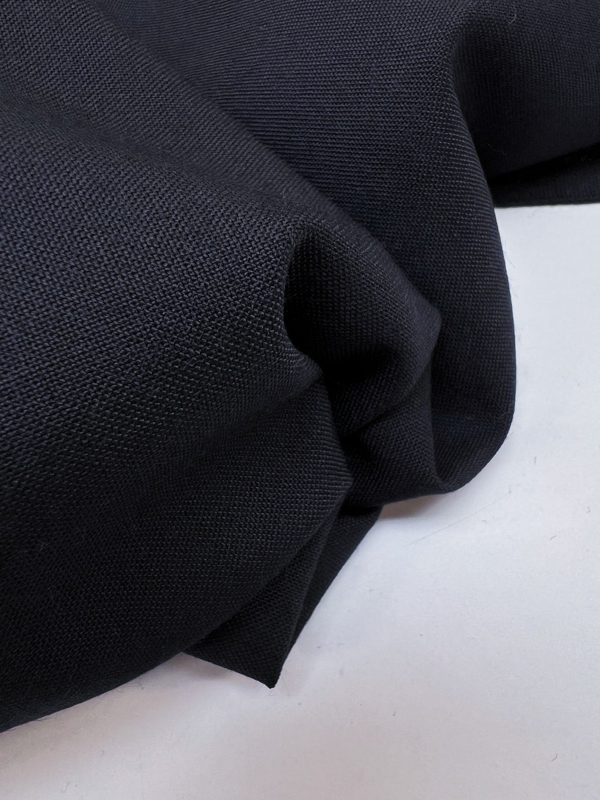 Wool Polyester Suiting Blue Black