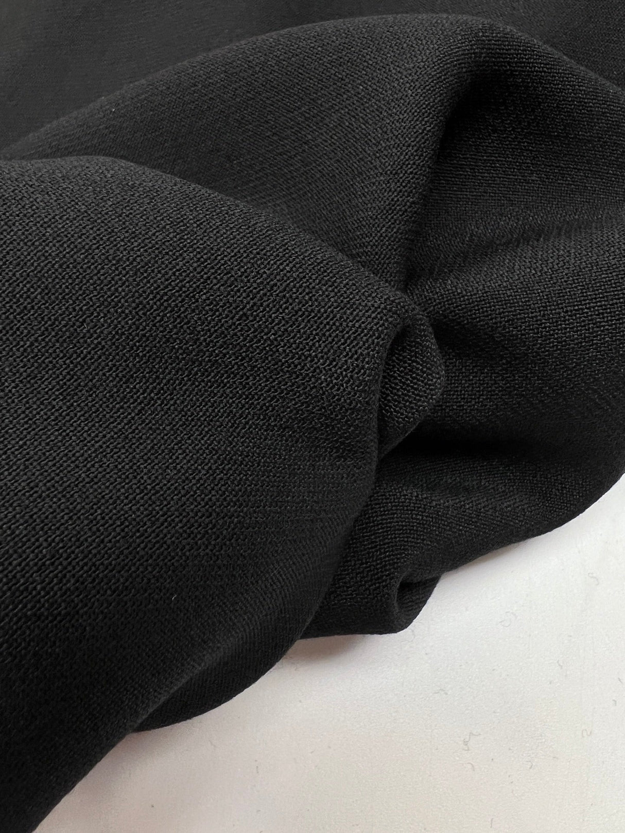 Black Wool Twill Fabric