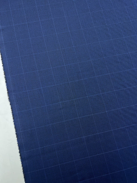 Polyamide Blend Striped Checked Fabric
