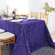 Velvet Rectangular Tablecloth 90x156 Regency Purple
