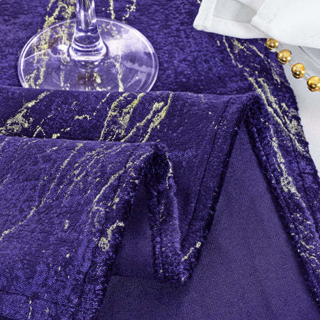 Velvet Table Runner 13x108 Regency Purple