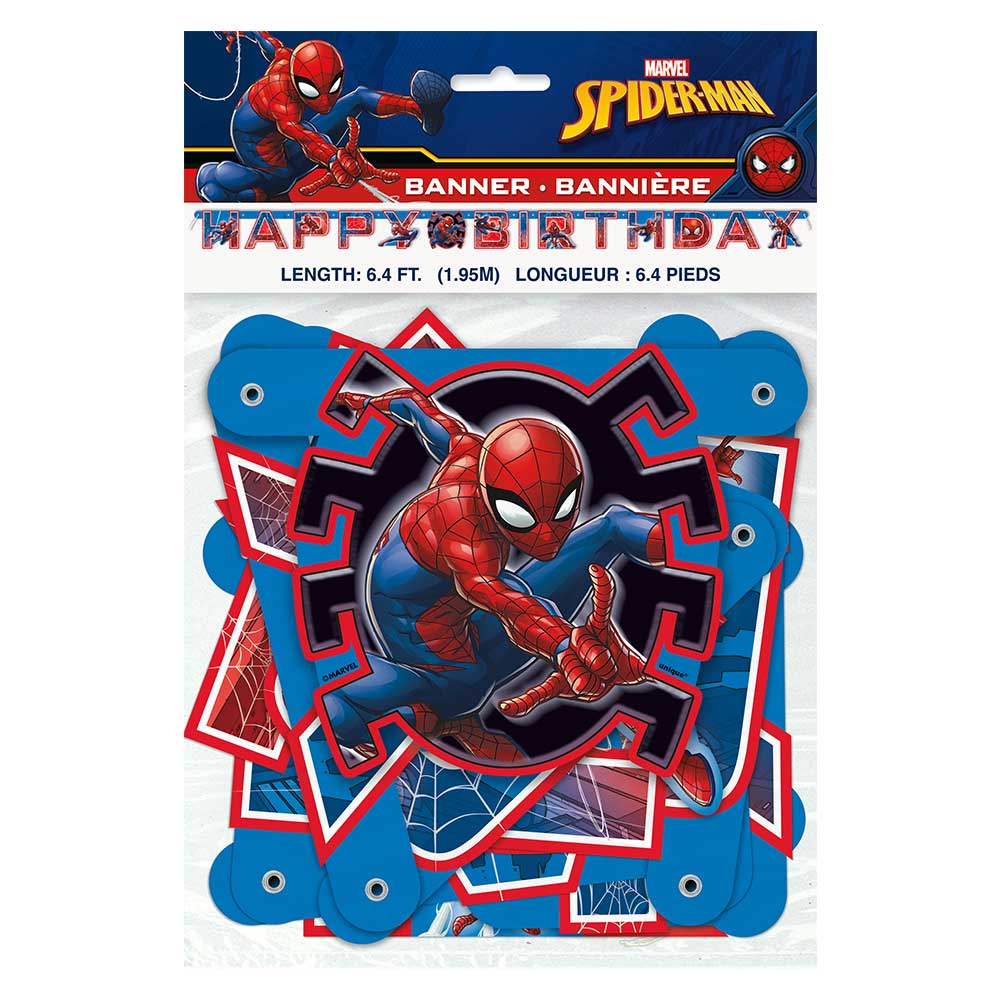 Spider-Man Happy Birthday Banner