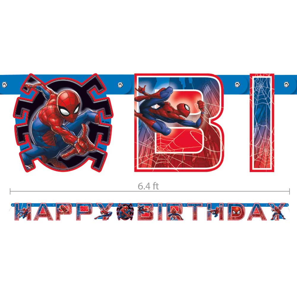 Spider-Man Happy Birthday Banner
