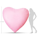 Giant Heart Foil Balloon Baby Pink
