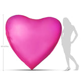 Giant Heart Foil Balloon Hot Pink